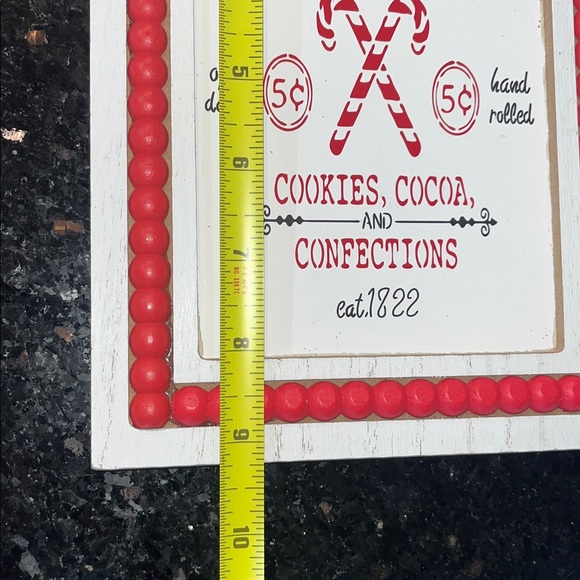 4 pc Festive Holiday Wall Decor Set - wood & metal - Red, White, Green - Picture 7 of 8